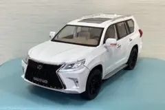 レクサス LX570 ホワイト LEXUS 1/18のサムネイル