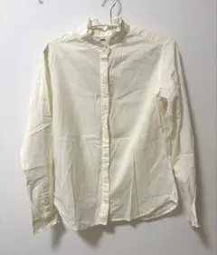 UNIQLO ◎INES DE LA FRESSANGE フリル襟シャツ S