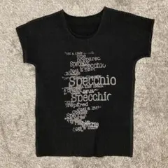 スペッチオ specchio シャトルプリーツ 半袖 カットソー ロゴプリントのサムネイル