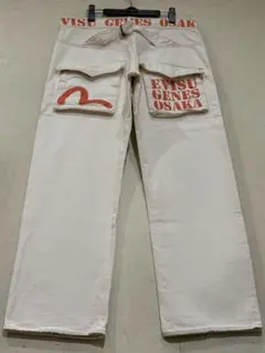 EVISU Lot 2501XX ストレートデニム ホワイト 28x35 - メルカリ