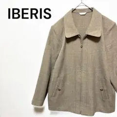 イベリス ジップアップ ジャケット ベージュ 古着　春　アウター　ブルゾン