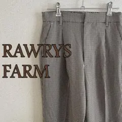 RAWRYS FARM チェック柄 カジュアルパンツ