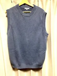 グローバルワーク　水色ニットベスト　タグ付きデッドストック