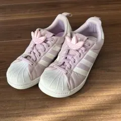 adidas キッズ スニーカー ピンク
