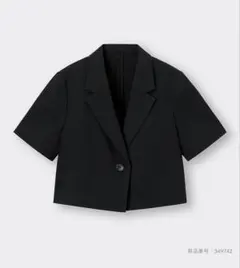 GU ハーフスリーブクロップドジャケット