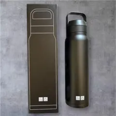 【新品未使用】UNIQLO感謝祭 炭酸対応ステンレスボトル ブラック 450ml