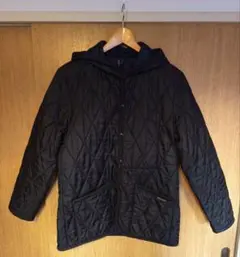 LAVENHAM（ラベンハム） キルティングジャケット フード付き 38ブラック