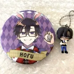 カラフルピーチ　もふくん 落ちた先はワンダーランド　缶バッジ フィギュア