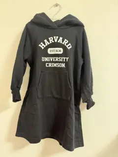 HARVARD パーカーワンピース ブラック 120cm