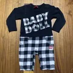 BABY DOLL チェック柄ロンパース80㎝