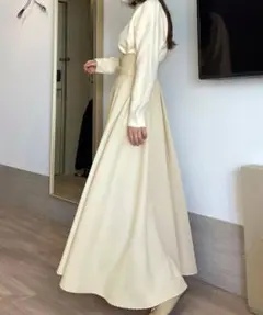 タグ付き【louere/ルエレ】ハイウェストボリュームフレアスカート