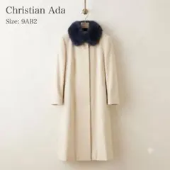 Christian Ada ビッグカラーコート グレージュ 9AR L - メルカリ