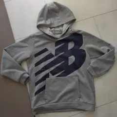 最終価格⭕New Balance グレー パーカー フード付き