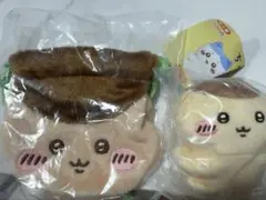 ちいかわクリップぬいぐるみ① おかお巾着① くりまんじゅう