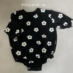 アプレレクール　花柄ロンパース