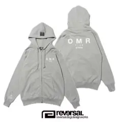 REVERSAL リバーサル OMR 裏毛スウェット ジップパーカー グレー L 