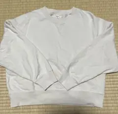 ユニクロ　トレーナー　クルーネック　ベージュ