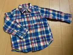 ミキハウス ダブルビー　チェックシャツ 90