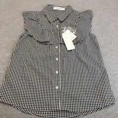 チェック柄　ノースリーブシャツ