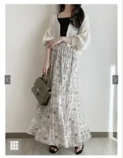 GRL 花柄消しプリーツスカート[ey002]