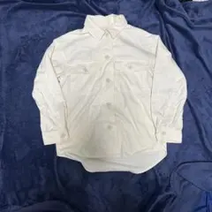 GU CPOシャツジャケット オーバーサイズ／アイボリー S