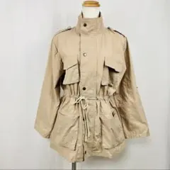 ANAP ハイネック 個性的 ブルゾン アウター 上着 ベージュ コート