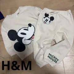 H&M ディズニー コラボ スウェット上下セットアップ　90 1歳半 2歳