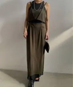 Ameri MEDI DOUBLE DETAIL LONG TOP ワンピースのサムネイル