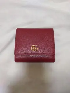 美品☆GUCCI☆グッチ☆ダブルGウォレット☆ GGマーモント☆ 二つ折り財布