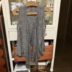 ジャーナルスタンダード　グレー ノースリーブ ニットベスト