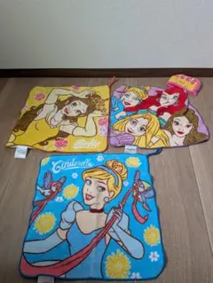 ディズニープリンセス ループ付タオルセット　3枚