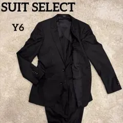 SALL SUIT SELECTスーツ 上下セット チェック Y6 黒 ブラック