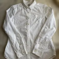ユニクロ OXFORD SHIRT ホワイト 長袖シャツ M