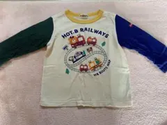 HOT BISCUTS 列車デザイン Tシャツ　90cm