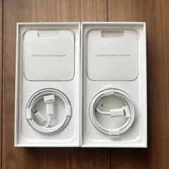 純正 iPhone Lightningケーブル 急速 ケーブル タイプC　２本