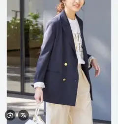 Spick & Span ドライツイルダブルブレストジャケット