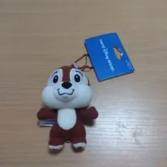 ディズニーチップとデール　マスコットストラップキーチェーン　チップ