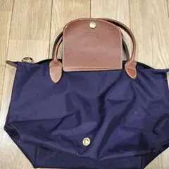 ナイロン ハンドバッグ　パープル