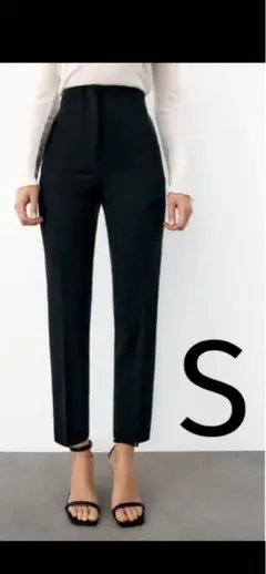 ZARA ブラック ハイウエストパンツ S