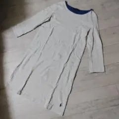 ポロ ラルフローレン　ワンピース　チュニック　ルームウェア ホワイト/ブルー