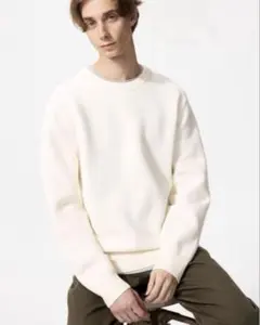 ユニクロ ウォッシャブルミラノリブクルーネックセーター