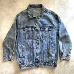 デニムジャケット　ジージャン　M アウター　ブルゾン　ジャケット　上着　ブルー