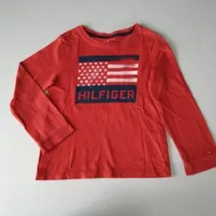 トミーヒルフィガー　ロンT 長袖　size 6t 120〜130 赤　レッド