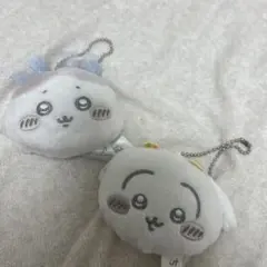 ハチワレウサギミラーキーホルダー