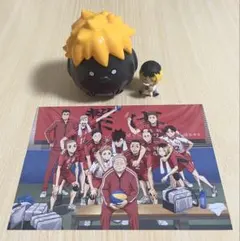 ハイキュー 映画特典　かくれんぼフィギュア 孤爪研磨　ヒナガラス 小物入れ