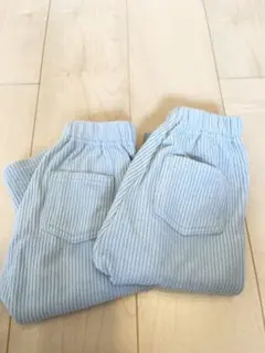GU サマナルパンツ ライトブルー　サイズ90センチ　裏起毛