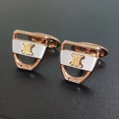 CELINE　セリーヌ　カフリンクス　カフス　ゴールド系のサムネイル