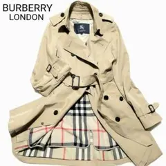 美品 バーバリー　トレンチコート ライナー ノバチェック ロング ハニーベージュ