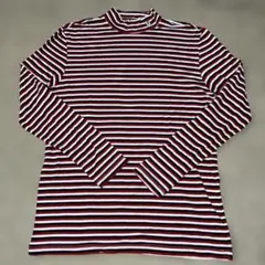 CASTELBAJAC 48(Lサイズ) レッド/ホワイト ボーダー 長袖シャツ