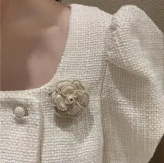 【再入荷】 ブローチ　コサージュ　パール　入園式　入学式　フォーマル　ホワイト
